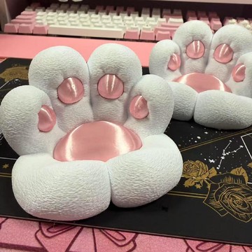 精選好物🌈3d打印貓爪手機支架可愛少女心創意DIY擺件學生宿舍牀頭追劇耐用