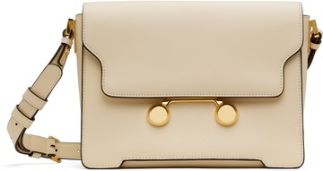 Marni 灰白色中号 Leather Trunkaroo 单肩包