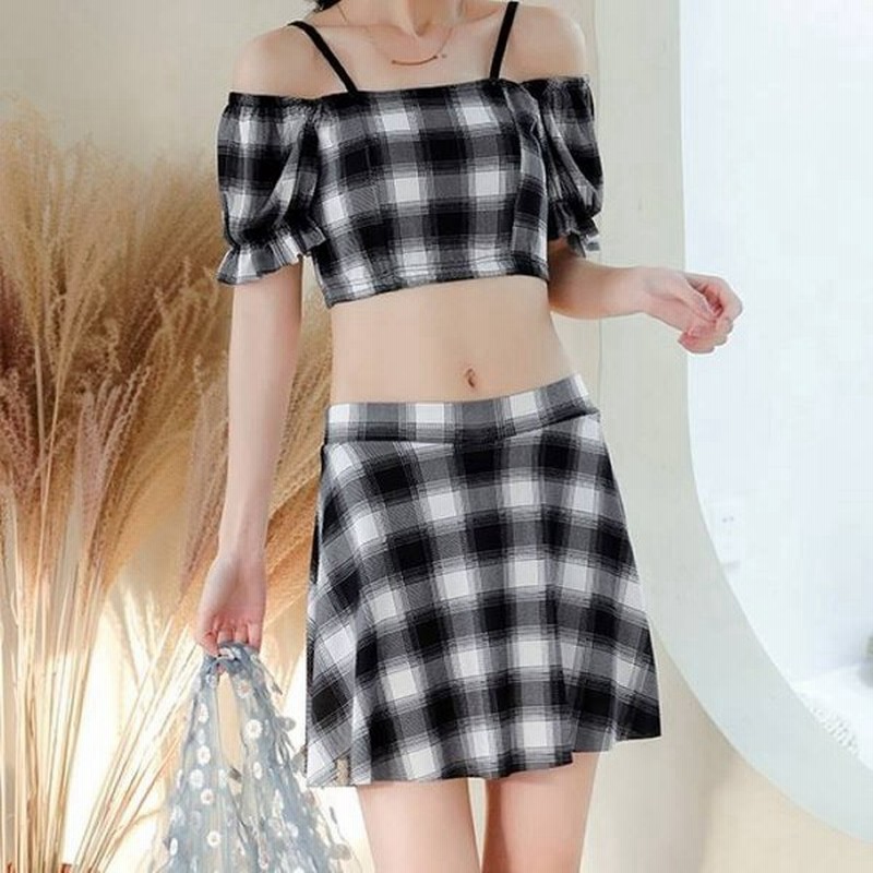 水着 レディース タンキニ 新デザイン 高校生 中学生 10代 代 キャミ かわいい 2点セット 体型カバー 通販 Lineポイント最大get Lineショッピング