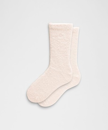 Unisex Fuzzy Crew Socks Size Large