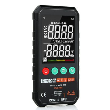 數字萬用錶 智能全自動防燒錶便攜式萬用錶FY107B/FY108C{鑫弘-工葉電器}可開發票