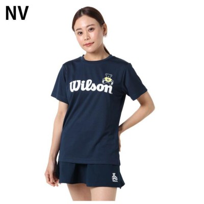 ウイルソン Wilson テニスウェア バドミントンウェア Tシャツ 半袖 レディース 限定 胸ロゴ+ベアーＴシャツ 412-279 |  LINEショッピング