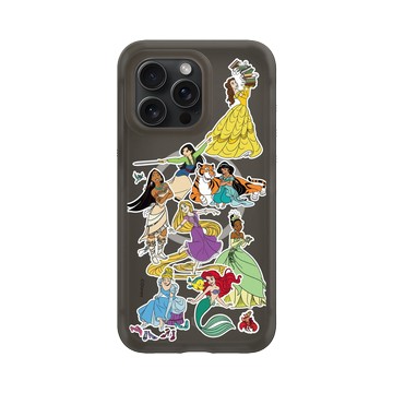 iPhone 15 Pro Max AirX 本質黑 - 迪士尼-公主系列 Disney Princess - 貼紙系列-迪士尼公主