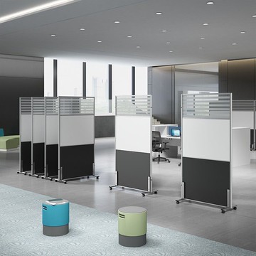 開發票 辦公室隔間屏風 辦公室屏風隔斷折疊移動醫用工廠車間推拉可活動隔離遮擋板隔斷墻S039快速出貨