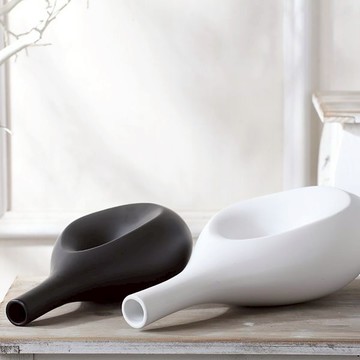 lussuoso｜北歐流線感現代藝術黑花瓶