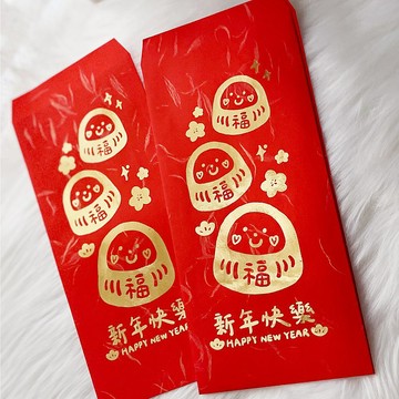 W.Shop 原創設計- 過年紅包袋 | 新年紅包袋 | 新年快樂 (6入)
