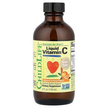 ChildLife Essentials, 液體維生素 C，天然橙味，4 液量盎司（118 毫升）