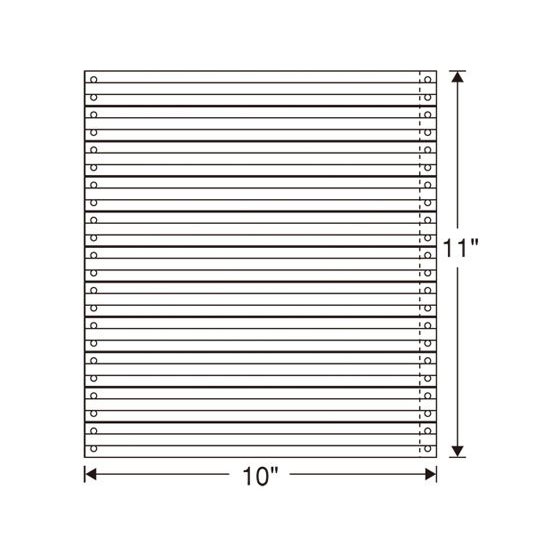 日本通信紙 ストックフォーム 10×11 2000枚 罫入 １０×１１インチ コンピュータ連続用紙 プリント用紙