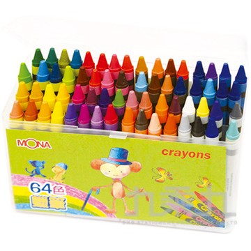 MONA蒙納64色蠟筆組