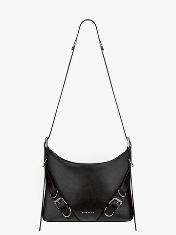 Leather shoulder bag with frontal logo print - GIVENCHY - gender_Man