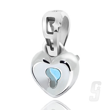 赤軍寶飾-心戀星-心鎖(藍拓帕石)