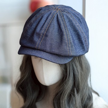 日系休閒牛仔貝雷帽620005