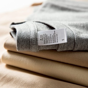 強烈推薦！重磅極簡風！250g純棉短袖t恤純色百搭寬松上衣男女款