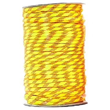 TKS 6mm 反光營繩 材質: 特多龍(3m反光紗)  黃色  50m