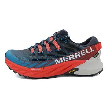 【全館滿額折】 Merrell Agility Peak 4 Gore-Tex 藍紅 低筒 止滑 黃金大底 戶外 健走 慢跑鞋 男款 B3616【新竹皇家 ML067459】