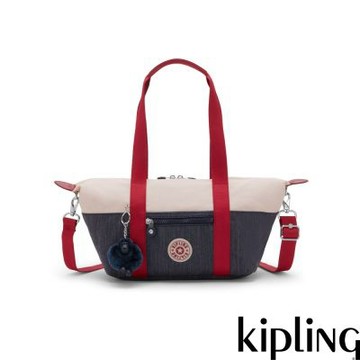 Kipling 牛仔拼接大容量兩用包-ART BAGUETTE
