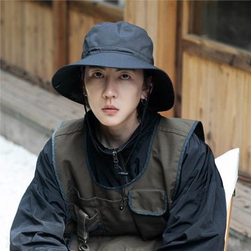 帽子男款漁夫帽大頭圍戶外登山防曬遮陽帽太陽帽男士