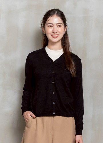 PY by perng yuh Exclusive-暖柔傾訴Ｖ領羊毛針織外套