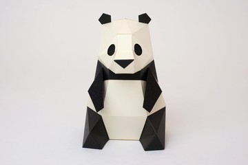 【bog craft 】KAKUKAKU 動物造型立體摺紙 - 熊貓