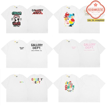 【藝術印花】GALLERY DEPT T恤 寬鬆T恤 短袖T恤 印花T恤 潮牌T恤 白色純棉 男女同款 夏日休閒 街頭穿搭