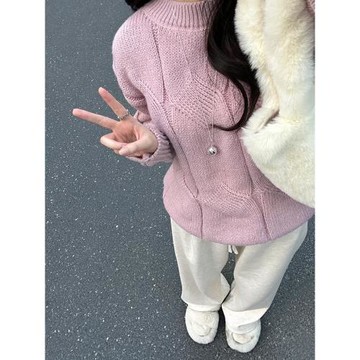 垂感秋冬爆款加厚休閑闊腿褲子