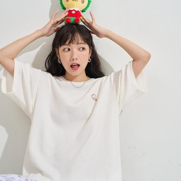 FREAK'S STORE COJI-COJI 短袖室內服套裝/睡衣套裝/格紋T恤 毛巾褲套裝/印花褲