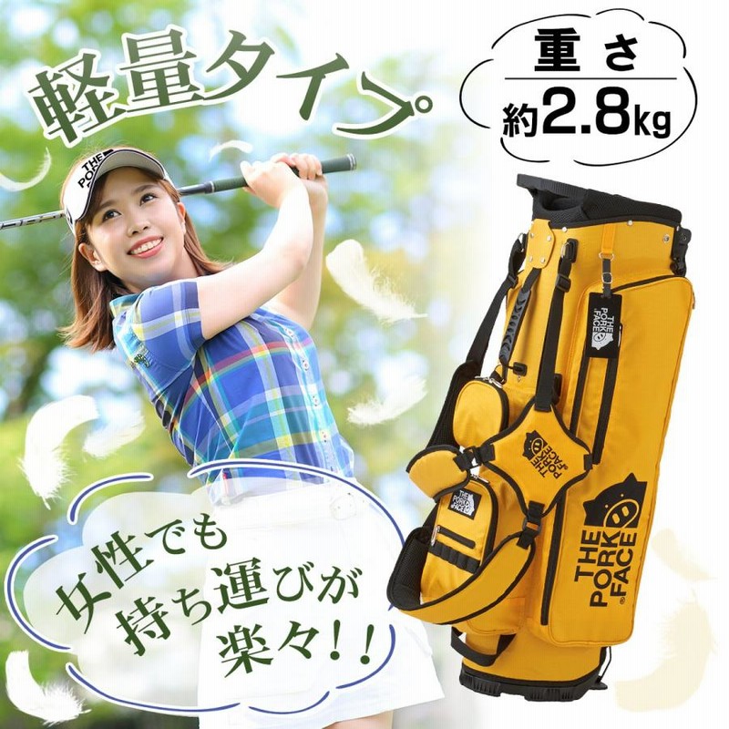 THE PORK FACE ゴルフ キャディバッグ スタンドキャディバッグ THE PORK FACE ゴルフ キャディバッグ スタンドキャディバッグ