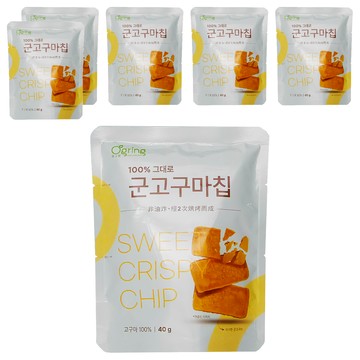 Ogring 無添加香烤地瓜脆片 原味  40g  6個