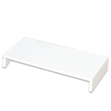 木質電腦置物架純白