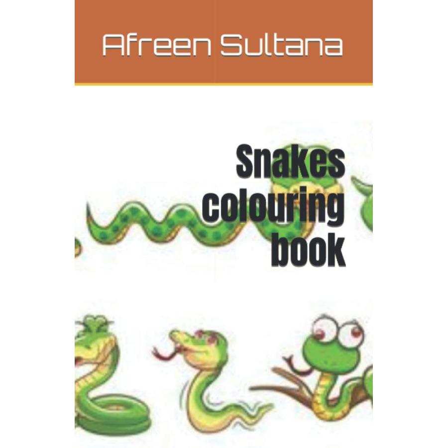 Snakes colouring book