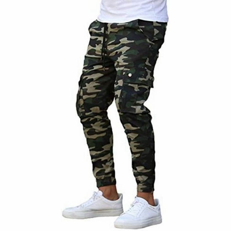 Warm String メンズ 迷彩 ズボン スリム ジョガーパンツ 迷彩柄 ズボン ポケット付き ウエストゴム スウェット ロングパンツ 通販 Lineポイント最大0 5 Get Lineショッピング