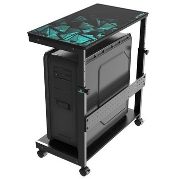 MGSHOP家庭學生書桌側邊桌上型電腦支架升降小戶型電競移動主機架子