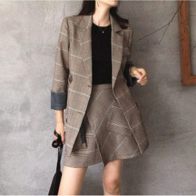 セットアップ テーラードジャケット セットアップ レディース チェック セットアップ 韓国 スカート チェックラップスカート ミニスカー 通販 Lineポイント最大1 0 Get Lineショッピング