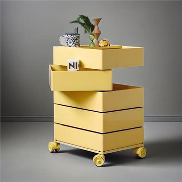 家用旋轉可移動零食儲物柜客廳置物架廚房收納整理架波比柜櫥柜