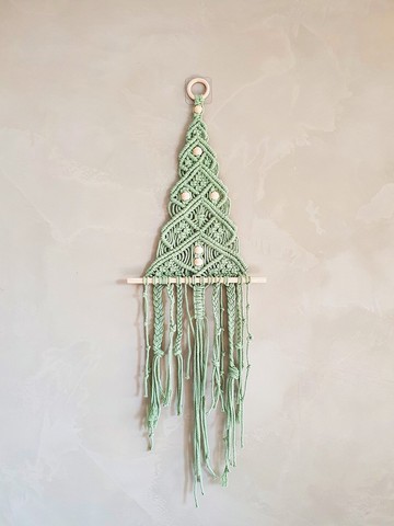 Faith Handmade | 手工編織聖誕樹 掛毯 Macrame 交換禮物 訂製