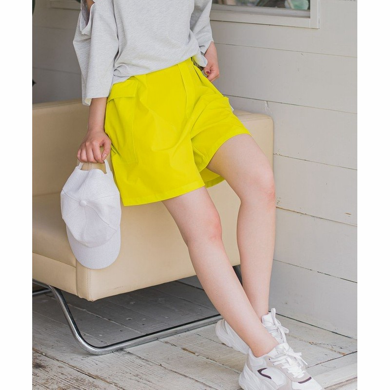 ビッキー】 ナイロンショートカーゴパンツ《手洗い可能》 レディース イエロー M VICKY 通販 LINEポイント最大1.0%GET  LINEショッピング