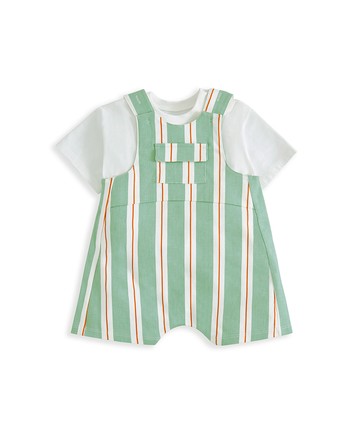 夏日清風-短袖吊帶褲套裝9-12m / 80cm