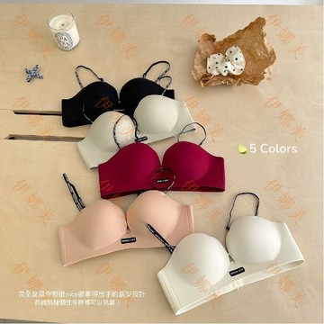 【臺灣出貨👙】小胸聚攏顯大文胸罩無鋼圈美背上託防下垂收副乳無痕花瓣杯內衣女【伊娜美】