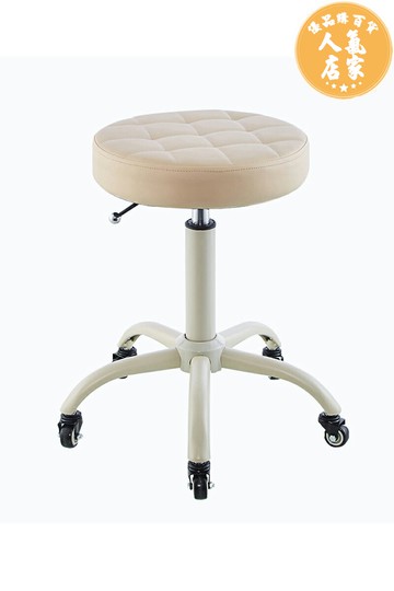 美髮凳子 美容凳美容院專用美甲化妝滑輪圓凳子美髮椅子髮廊專用剪髮大工凳