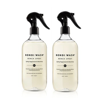 BONDI WASH 雪梨薄荷＆迷迭香居家表面清潔噴霧 雙入組