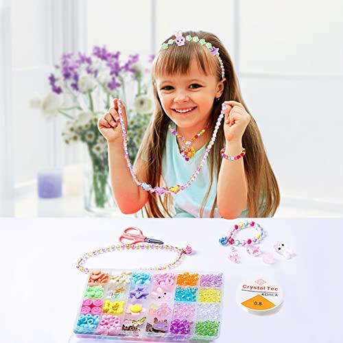 ジュエリー作成 子供 向け |outetoto Beads Bracelet Necklace Hairband and Rings Making K