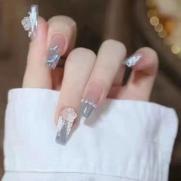 【砂糖夢境】美甲穿戴甲超可愛kitty光圈貓腮紅暈染多巴胺學生可拆卸美甲貼片