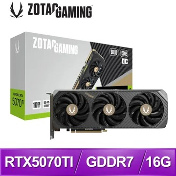ZOTAC 索泰 RTX5070TI SOLID CORE OC-16G 顯示卡