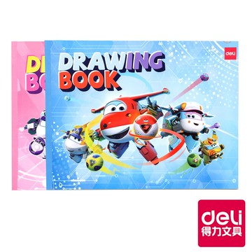 【Deli得力】Super Wings圖畫本/橫式/顏色隨機出貨/210x280mm/EN030|得力旗艦店