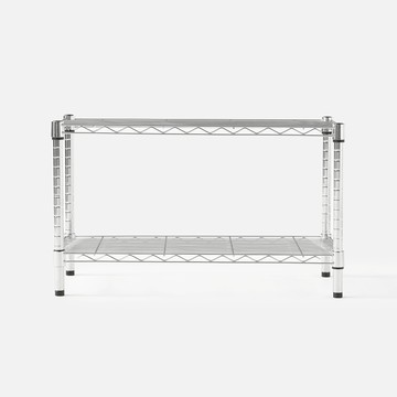 特力屋 鍍鉻二層架 寬75*深35*高45公分