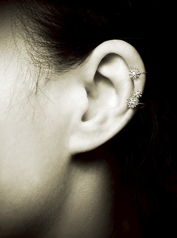 蒲公英耳夾款耳環