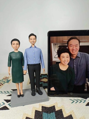 客制化人物公仔 結婚 周年紀念 禮物 訂制 3D人偶 人像畫 似顏繪