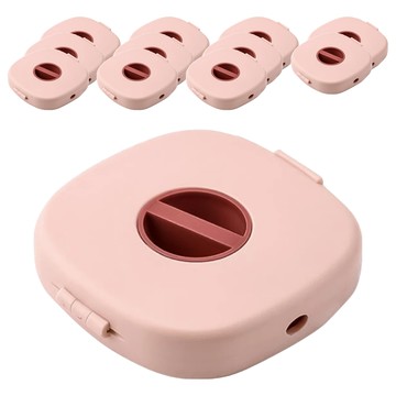 小麥購物 充電線收納盒 G639 25g  粉色  12個