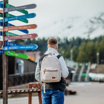 Nordace Siena Pro 13 - 15.6 吋經典電腦後背包 - 米色