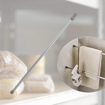 hold掛 / 收納伸縮桿-55~90cm-太空銀-3支